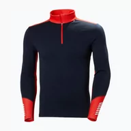 Pozostała odzież narciarska - Bluza termoaktywna męska Helly Hansen Lifa Merino Midweight 1/2 Zip navy - miniaturka - grafika 1