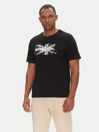 Koszulki męskie - Pepe Jeans T-Shirt Flag PM509720 Czarny Regular Fit - miniaturka - grafika 1