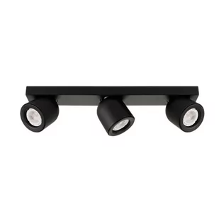 Italux Sufitowa LAMPA plafon NUORA SPL-2855-3B-BL metalowa OPRAWA na listwie regulowane reflektorki czarne SPL-2855-3B-BL - Lampy sufitowe - miniaturka - grafika 1