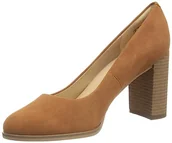 Czółenka - Clarks Freva85 Court Pump czółenka damskie, Caramel Suede, 39.5 EU - miniaturka - grafika 1