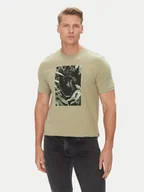 Koszulki męskie - BOSS T-Shirt Te_Animali 50546362 Zielony Regular Fit - miniaturka - grafika 1