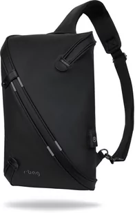 Plecak męski Na Jedno Ramię R-bag Depo czarny A4 - Plecaki - miniaturka - grafika 4