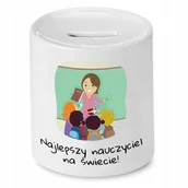 Skarbonki - Skarbonka dla Michała na Urodziny Idealny Prezent z Nadrukiem ze Zdjęciem + Opakowanie na prezent (wzór 03) - miniaturka - grafika 1