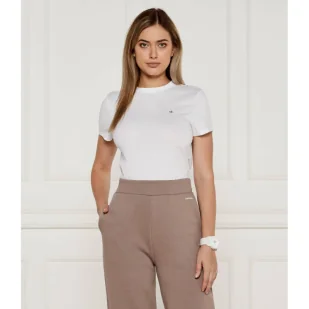 Calvin Klein T-shirt | Slim Fit - Koszulki i topy damskie - miniaturka - grafika 1