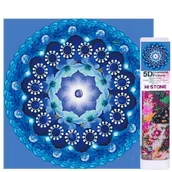 Malowanie po numerach - Haft Diamentowy 7D, Mandala mozaika diamentowa obraz 7D - miniaturka - grafika 1