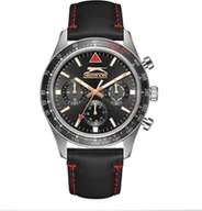 Zegarki męskie - Zegarek męski SLAZENGER SL.09.2361.2.04 czarny fashion na prezent - miniaturka - grafika 1