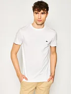 Koszulki męskie - Lacoste T-Shirt TH6709 Biały Regular Fit - miniaturka - grafika 1
