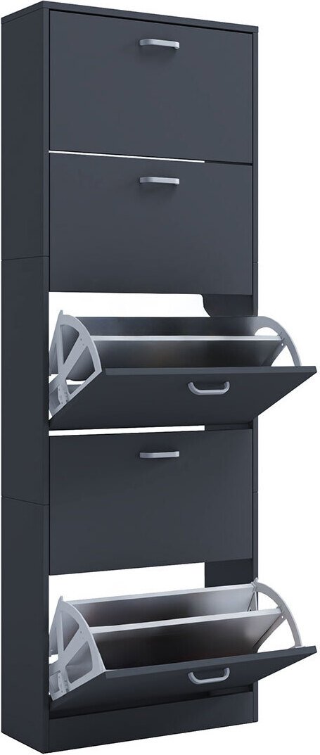SiposXL szafka na buty 5 drzwi antracyt.