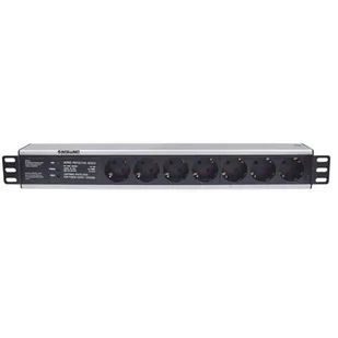 Intellinet Listwa zasilająca rack 19 1.5U 250V/16A 7x Schuko3 m 714006 - Listwy zasilające - miniaturka - grafika 1