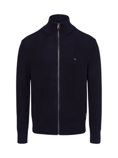 Tommy Hilfiger Męski kardigan Mężczyźni Bawełna niebieski jednolity, S - Swetry męskie - miniaturka - grafika 1