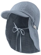 Czapeczki dla niemowląt - Sterntaler Czapka "Musselin" w kolorze niebieskim - miniaturka - grafika 1