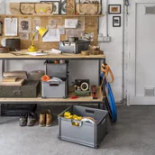 Pudła i pojemniki do przechowywania - Curver Skrzynka Unibox XL, 60 L, szara - miniaturka - grafika 1