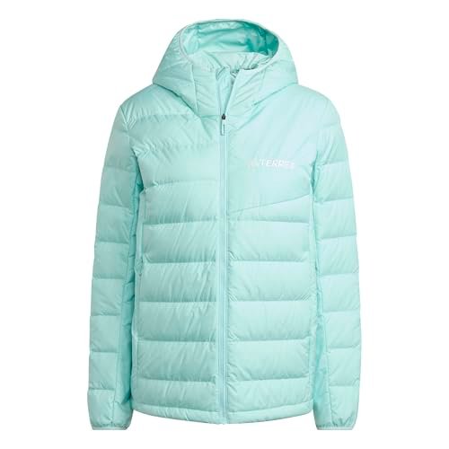 adidas Kobiety Terrex Multi Light Down CLIMAWARM Hooded Jacket, semi flash aqua, XL