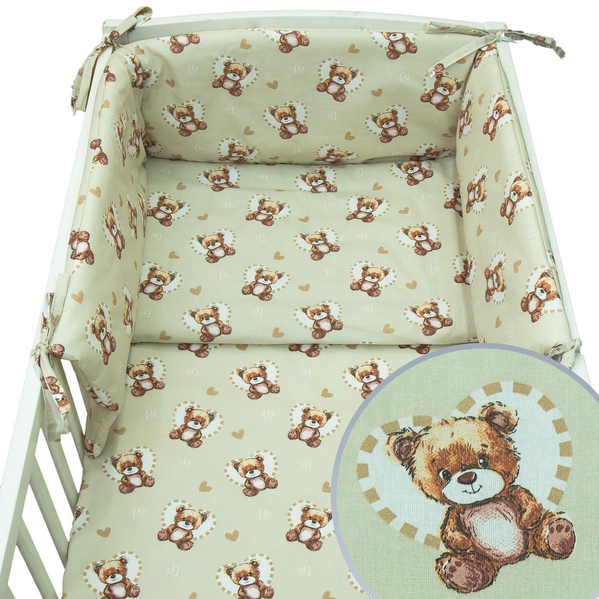 POŚCIEL 135x100 OCHRANIACZ 3el DO ŁÓŻECZKA DLA DZIECI Kerstin