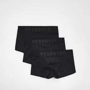 Majtki męskie - Classic Reserved Reserved - 3 pack bokserek Czarny - grafika 1