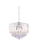 Lampy sufitowe - Globo Lighting Żyrandol LAMPA wisząca MINNESOTA 15303 kryształowa OPRAWA zwis crystal chr - miniaturka - grafika 1