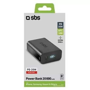 SBS 20000mAh Czarny TEBB20000LCDEVOPD20K - Powerbanki - miniaturka - grafika 2