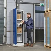 Szafy i regały magazynowe - Szafa Na Akumulatory Litowo-Jonowe - 90 Minutowa Odporność Ogniowa - miniaturka - grafika 1