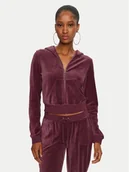 Bluzy damskie - Juicy Couture Bluza Robyn JCSEBJ007 Bordowy Slim Fit - miniaturka - grafika 1