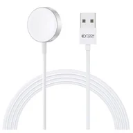 Akcesoria do smartwatchy - Ładowarka magnetyczna, indukcyjna do Apple Watch Tech-Protect UltraBoost USB-A, 1,2 m, biała - miniaturka - grafika 1