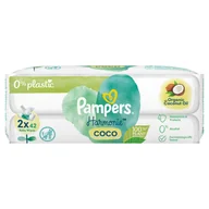 Chusteczki nawilżane - PAMPERS Coconut Pure - chusteczki pielęgnacyjne 2x42szt. - miniaturka - grafika 1