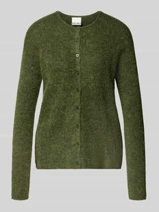 Kurtka z dzianiny z okrągłym dekoltem model ‘KAMARA’ - Swetry damskie Kurtka z dzianiny z okrągłym dekoltem model ‘KAMARA’ - Swetry damskie - miniaturka - grafika 1