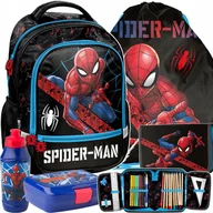 Plecaki szkolne i tornistry - Plecak Szkolny Spiderman Do Podstawówki Zestaw 5w1 Do 1 Klasy Dla Chłopaka - miniaturka - grafika 1