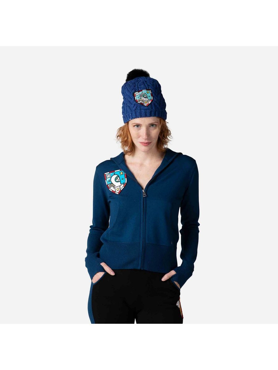 Bluza damska Rossignol W Galina Full Zip niebieski S
