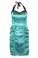 Sukienki - Sukienka FSU190 TURKUSOWY ŚREDNI - Fokus - miniaturka - grafika 1