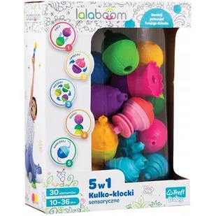 Trefl Lalaboom Kulko klocki 30 elementy 61079 - Klocki - miniaturka - grafika 1