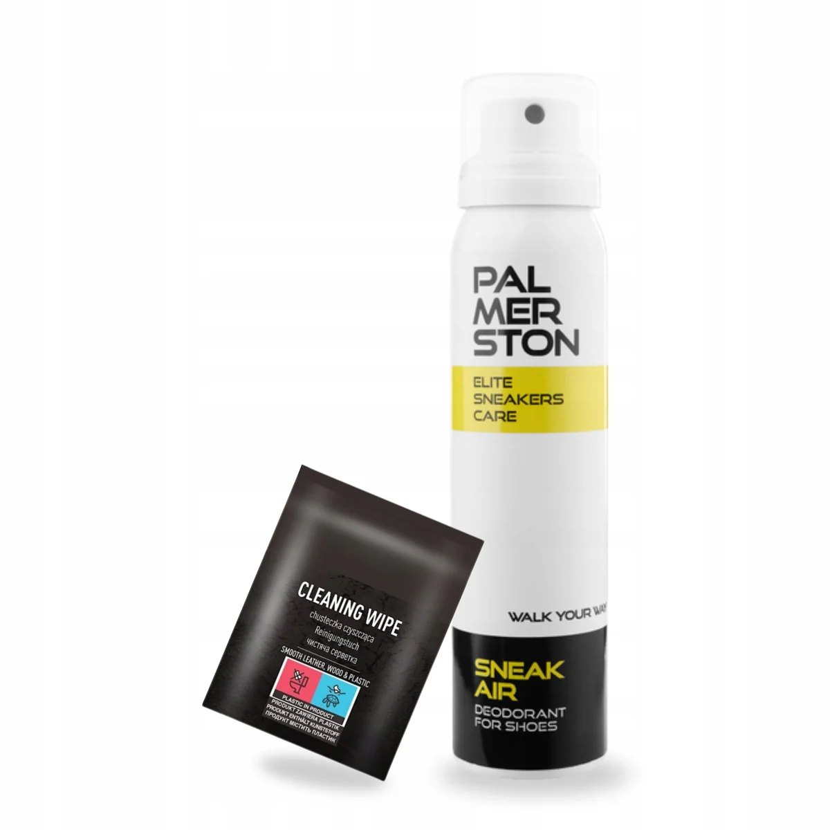 Spray do Odświeżania Butów z Chusteczką do Skóry Zestaw 2w1 Palmerston
