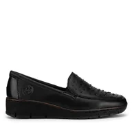 Półbuty damskie - Półbuty Rieker 53752-00 Czarny - miniaturka - grafika 1