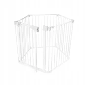 Zabezpieczenia dla dzieci - Barierka Zabezpieczająca Bramka Rozporowa Ochronna Na Schody I Drzwi Biała - miniaturka - grafika 1