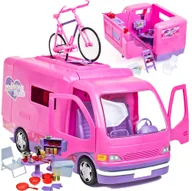 Domki dla lalek - Auto dla lalek, otwierany kamper, domek dla lalek, camper zestaw z rowerem + akcesoria - miniaturka - grafika 1