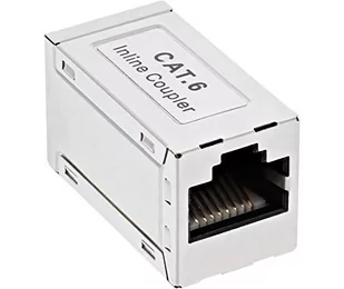InLine Adapter Cat.6 w pełni ekranowany metalowy 2x RJ45 F F 1 1 69990D - Kable miedziane - miniaturka - grafika 1
