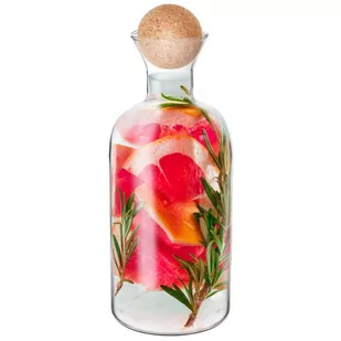 Orion Karafka butelka szklana z korkiem na wino alkohol wodę napoje lemoniadę 1,3 l O-126646 + O-126646 - Karafki - miniaturka - grafika 1