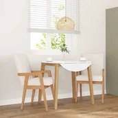 Krzesła - vidaXL Krzesła do jadalni z poduszkami 2 szt. lite drewno guma - miniaturka - grafika 1