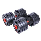 Hantle i ciężarki - Zestaw hantli PURE2IMPROVE P2I202360 (2 x 20 kg) - miniaturka - grafika 1