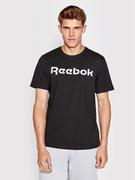 Koszulki męskie - Reebok T-Shirt Classic Graphic Series Linear Logo GJ0136 Czarny Slim Fit - miniaturka - grafika 1