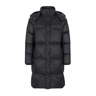 Płaszcze damskie - SPARKZ COPENHAGEN Damski płaszcz puchowy Kay Midi Down Coat, czarny, S - miniaturka - grafika 1