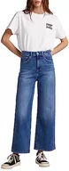 Spodnie damskie - Pepe Jeans Dżinsy damskie Lexa Sky High, Niebieski (Denim-hs1), 34W / 30L - miniaturka - grafika 1