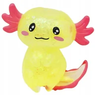 Zabawki sensoryczne - GNIOTEK BROKATOWY antystresowy SENSORYCZNY uroczy uśmiechnięty AXOLOTL - miniaturka - grafika 1