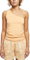 Koszulki i topy damskie - Urban Classics Damski top asymetryczny, dostępny w wielu różnych kolorach, rozmiary od XS do 5XL, pomarańczowy (Paleorange), XS - miniaturka - grafika 1