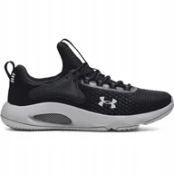Buty sportowe męskie - Męskie buty treningowe Under Armour Ua Hovr Rise 4 czarne - miniaturka - grafika 1