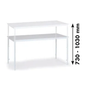 B2B Partner Stół montażowy, długość 1600 mm 101637 - Stoły warsztatowe - miniaturka - grafika 2