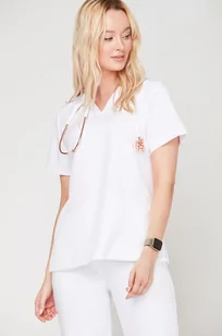 Bluza Medyczna Emily Biała Rozmiar: S - Odzież medyczna - miniaturka - grafika 2