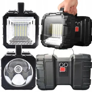LATARKA AKUMULATOROWA SZPERACZ LAMPA LED USB POWER BANK LEKKA 7 TRYBÓW - Latarki - miniaturka - grafika 1
