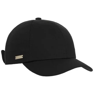 Czapka z Daszkiem Damska Uni Cotton by Seeberger, czarny, One Size - Czapki i chusty sportowe męskie - miniaturka - grafika 1