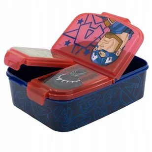 Avengers Hulk Śniadaniówka Trzy Przegródki Box - Lunch boxy - miniaturka - grafika 1