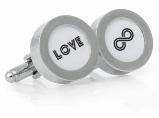 Spinki do mankietów - LOVE ∞ U248 - Spinki do mankietów i krawatów - miniaturka - grafika 1